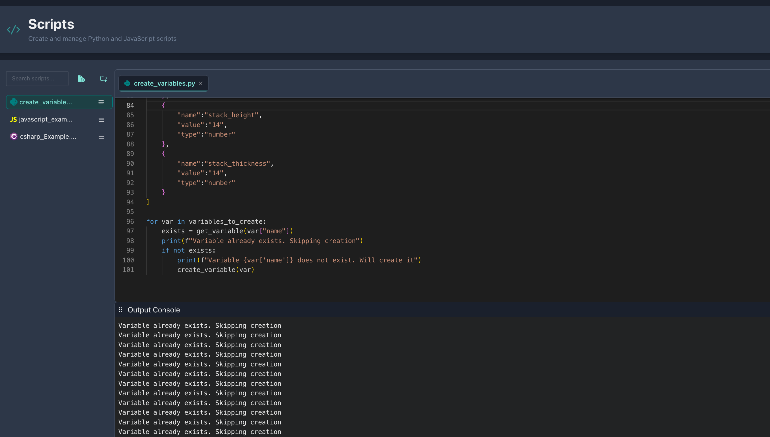 Scripting