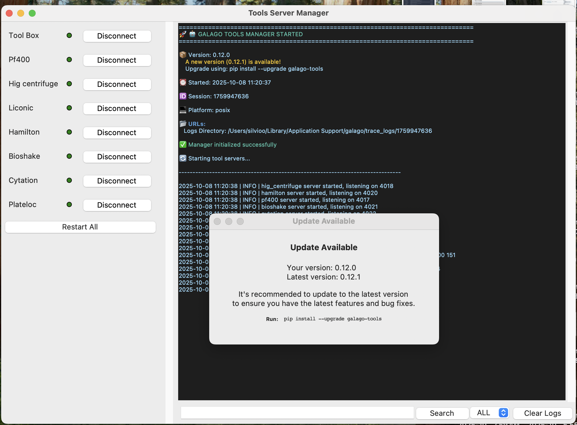 Tool Server Manager