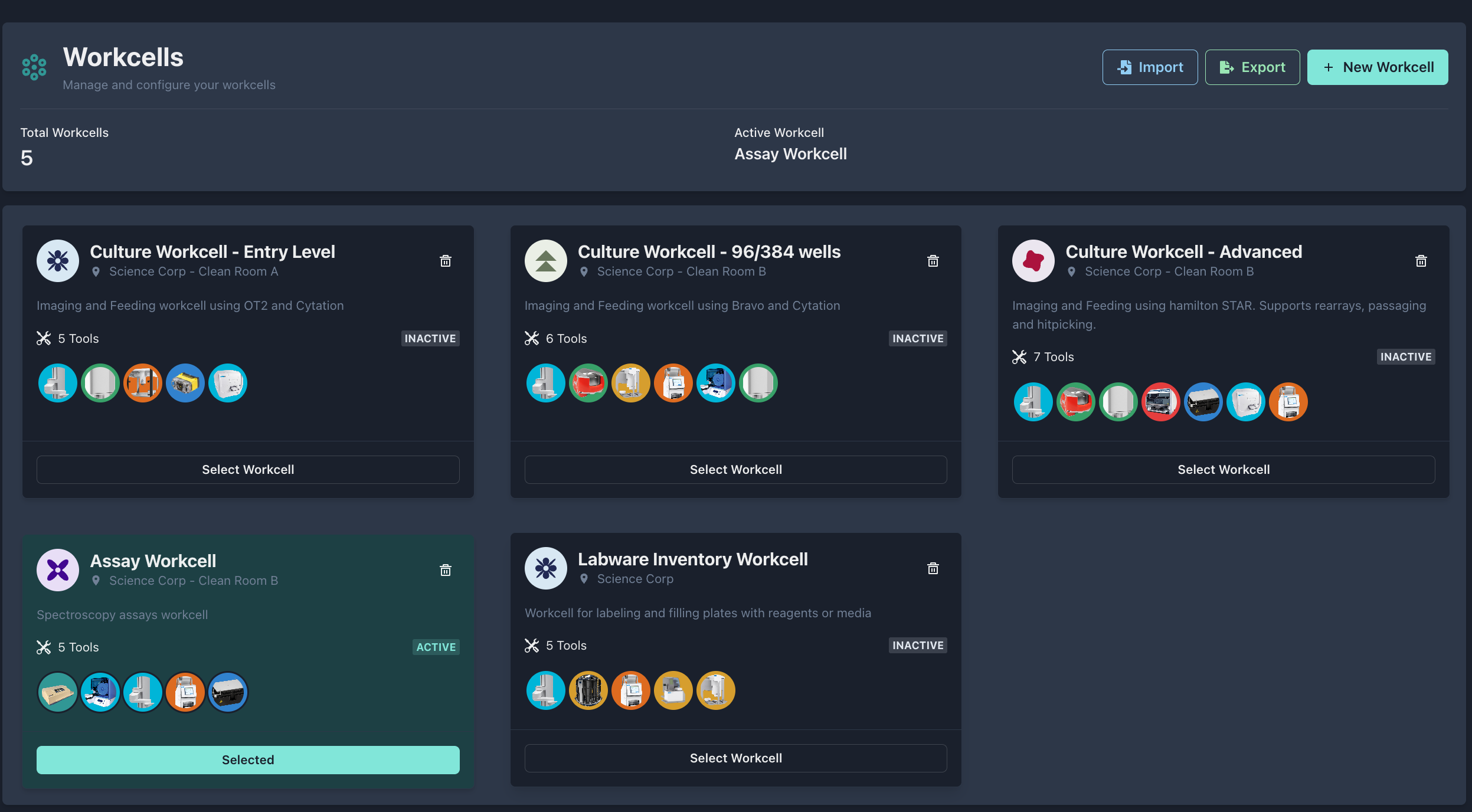 Workcell Management
